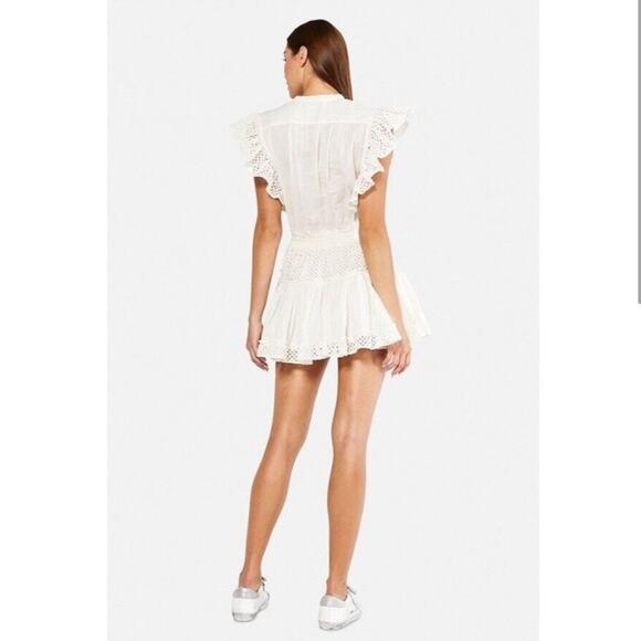 Misa Los Angeles Sarika Mini Dress White Ivory Size Medium - Picture 6 of 16